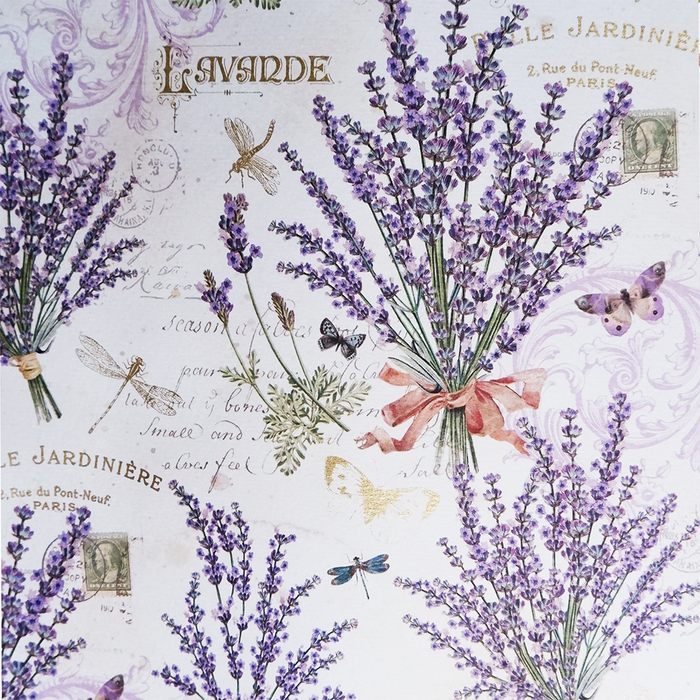 lavender flower wrapping paper Kartos - Lavender