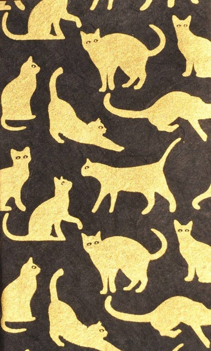 5x8 Cats, gold/black Jnrl - Papier Plume
