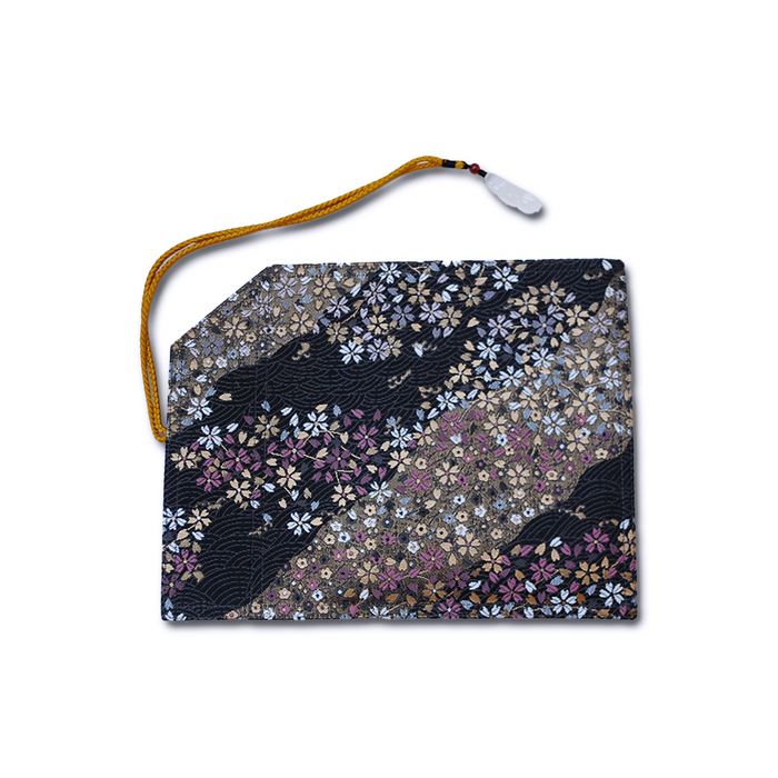 Cathay Rippling Sakura pen case with floral design, made of durable material, ideal for storing pens and stationery.