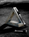 Pelikan Souverän M805 fountain pen with a sleek metal sleeve, silver finish, and detailed nib visible in the image.