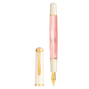 Pelikan M200 Cherry Blossom fountain pen with pink and gold accents, showcasing its elegant design and smooth nib.