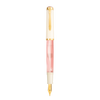 Pelikan M200 Cherry Blossom fountain pen with pink floral design and gold accents on a white background