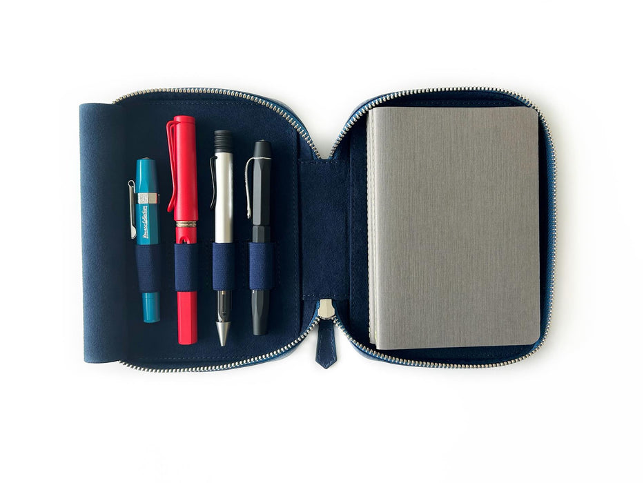 Eng Leather Co. - 4 Slot Leather Pen Case - Night Sky