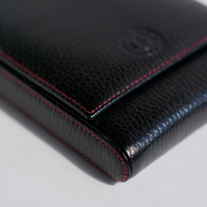 Eng Leather Co. - 5 Pen Hard Case Black - Papier Plume