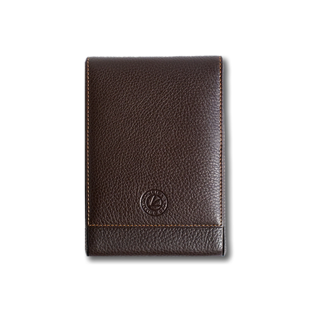 Eng Leather Co. - 5 Pen Hard Case Brown - Papier Plume