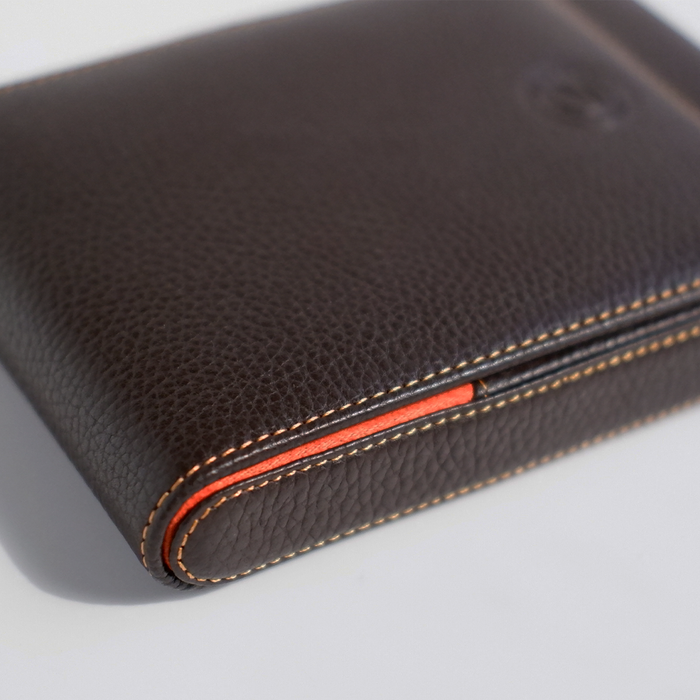 Eng Leather Co. - 5 Pen Hard Case Brown - Papier Plume