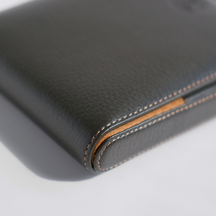 Eng Leather Co. - 5 Pen Hard Case Green - Papier Plume