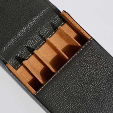 Eng Leather Co. - 5 Pen Hard Case Green - Papier Plume