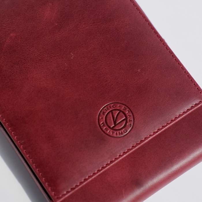 Eng Leather Co. - 5 Pen Hard Case Red - Papier Plume