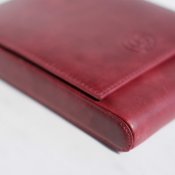 Eng Leather Co. - 5 Pen Hard Case Red - Papier Plume