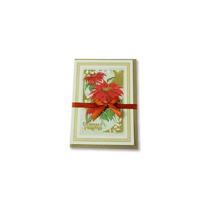 Christmas Cards - Pointsettia (Small)