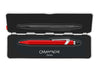 Red Caran D'Ache Roller Pen 849™ rollerball pen with slim profile and smooth ink flow.