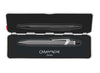 Caran D'Ache Roller Pen 849™ in grey with slim design, featuring smooth rollerball tip and sleek body for writing precision.