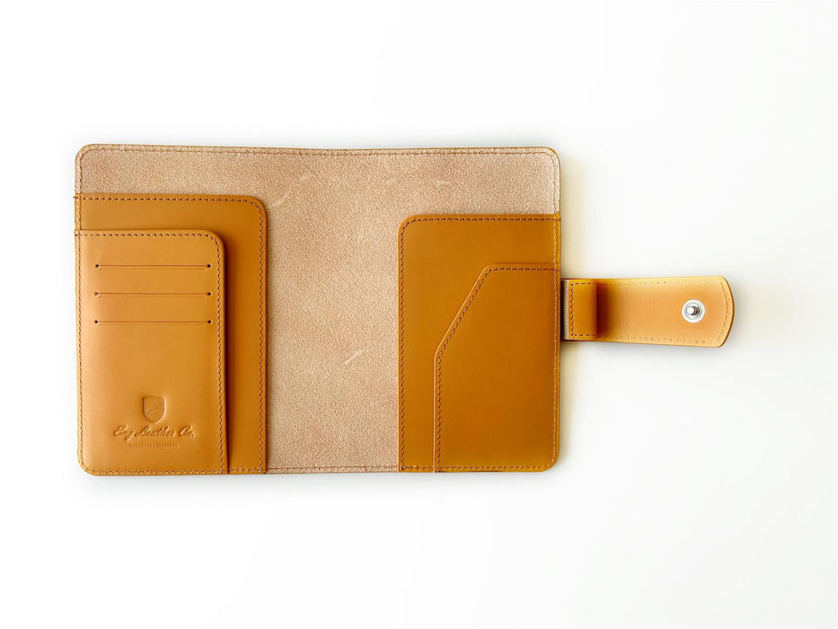 Eng Leather Co. - A6 Size - Leather Notebook Cover Aged Natural