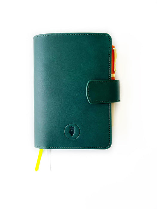 Eng Leather Co. - A6 Size - Leather Notebook Cover NorthenGreen