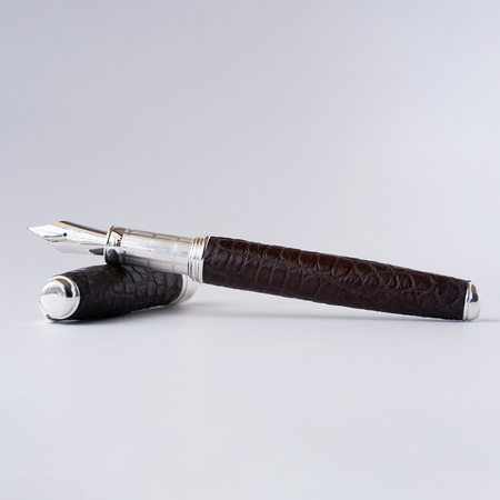 Grifos - Alligator Leather Brown - Fountain Pen - Papier Plume