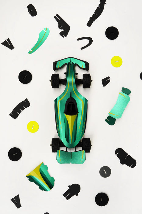Assembli Race Car racing green parts