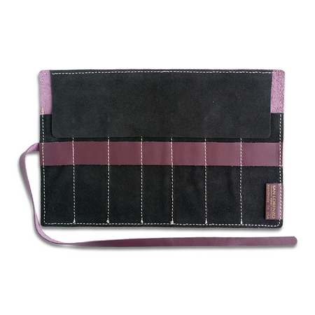 San Lorenzo - Leather Pen Roll - Burgundy - Papier Plume