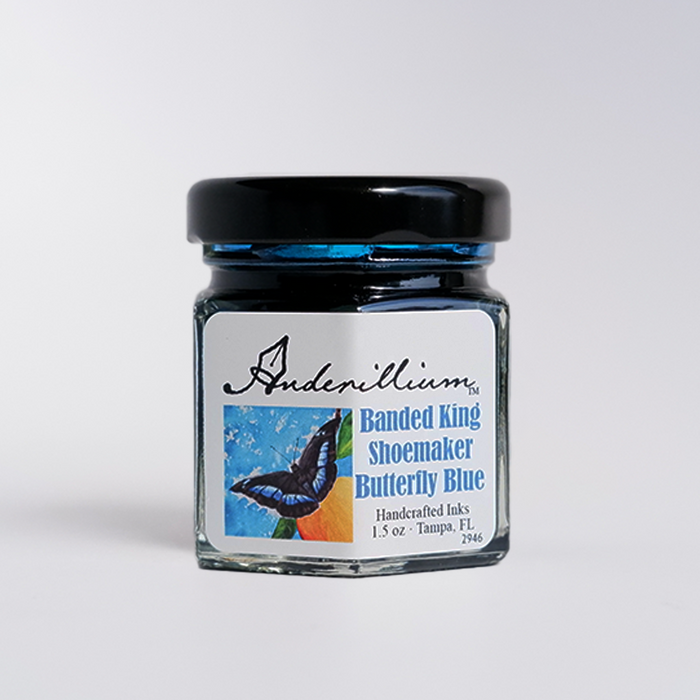 Anderillium - Banded King Shoemaker Butterfly Blue - Fountain Pen Ink - Papier Plume
