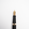 Aurora  Optima - Black Fountain Pen - Gold Trim - Papier Plume