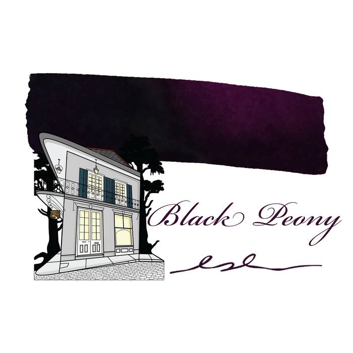 Papier Plume - Fountain Pen Ink - Black Peony - Papier Plume