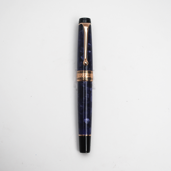 Aurora  Optima - Violet Auroraloide Fountain Pen - Rose Gold Trim - Papier Plume