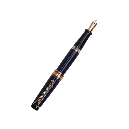 Aurora  Optima - Violet Auroraloide Fountain Pen - Rose Gold Trim - Papier Plume