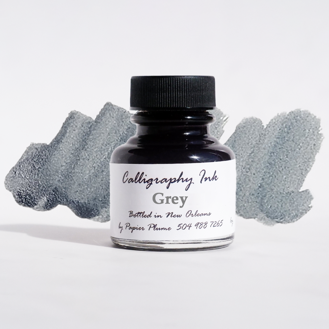 Bottled Calligraphy Inks - Grey– Papier Plume