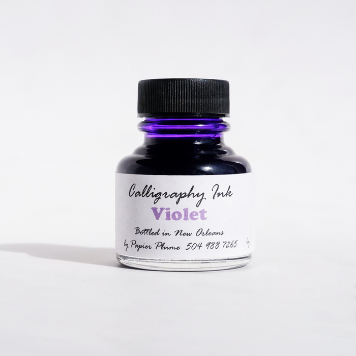 Printmaking Ink Violet Color Bottled Calligraphy Inks - Violet– Papier Plume