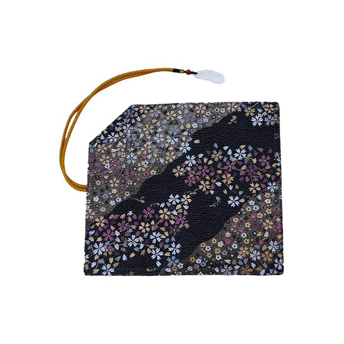 Cathay Rippling Sakura pen case with floral pattern, featuring a sleek design and multiple compartments for stationery storage.