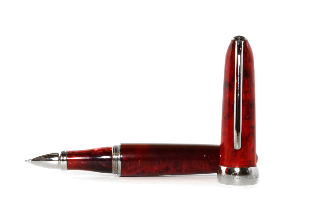Jean-Pierre Lepine - Winston - Rollerball- Red with Chrome Accessory