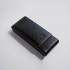 Eng Leather Co. - 3 Pen Hard Case Black - Papier Plume