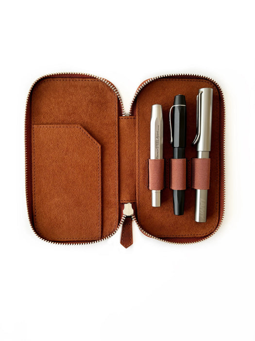 Eng Leather Co. - 3 Slot - Leather Pen Case Mars