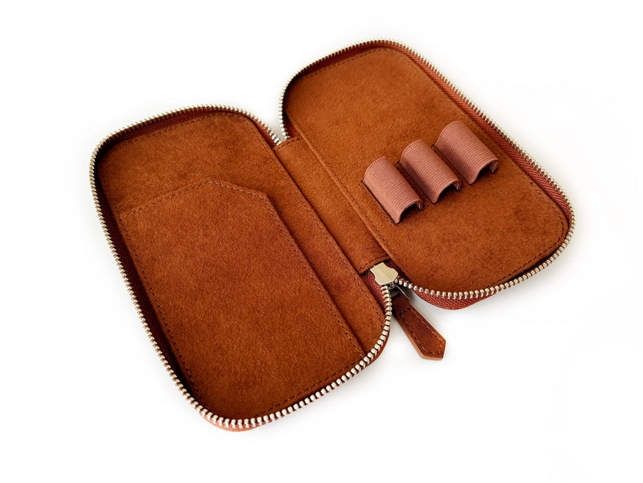 Eng Leather Co. - 3 Slot - Leather Pen Case Mars