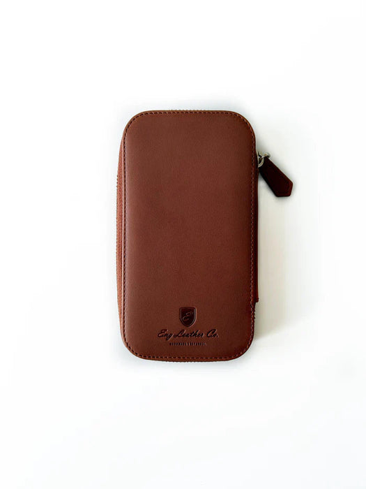 Eng Leather Co. - 3 Slot - Leather Pen Case Toffee