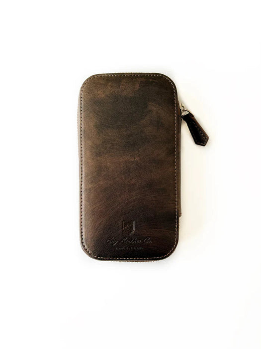 Eng Leather Co. - 3 Slot - Leather Pen Case Galaxy