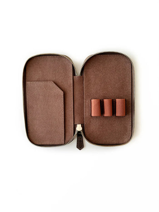 Eng Leather Co. - 3 Slot - Leather Pen Case Galaxy