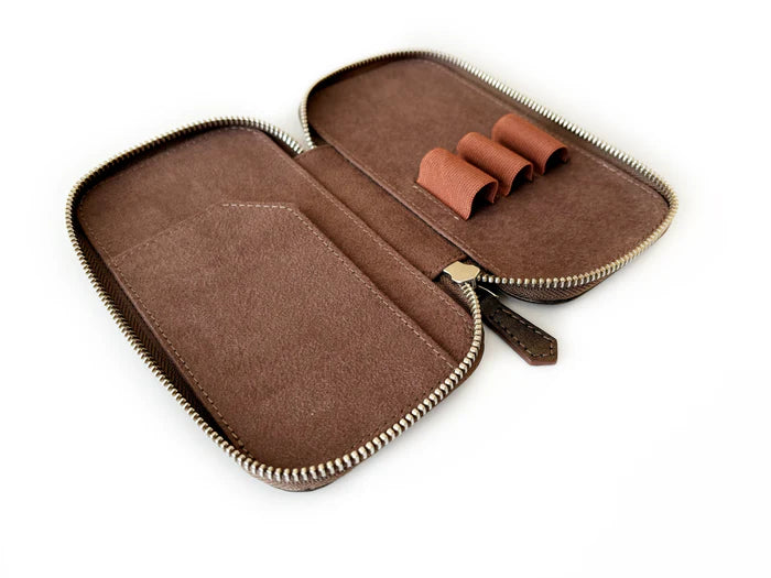 Eng Leather Co. - 3 Slot - Leather Pen Case Galaxy