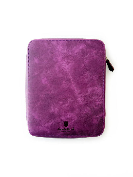 Eng Leather Co. - 4 Slot A5 Organizer Leather Pen Violet