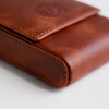 Eng Leather Co. - 3 Pen Hard Case Light Brown - Papier Plume