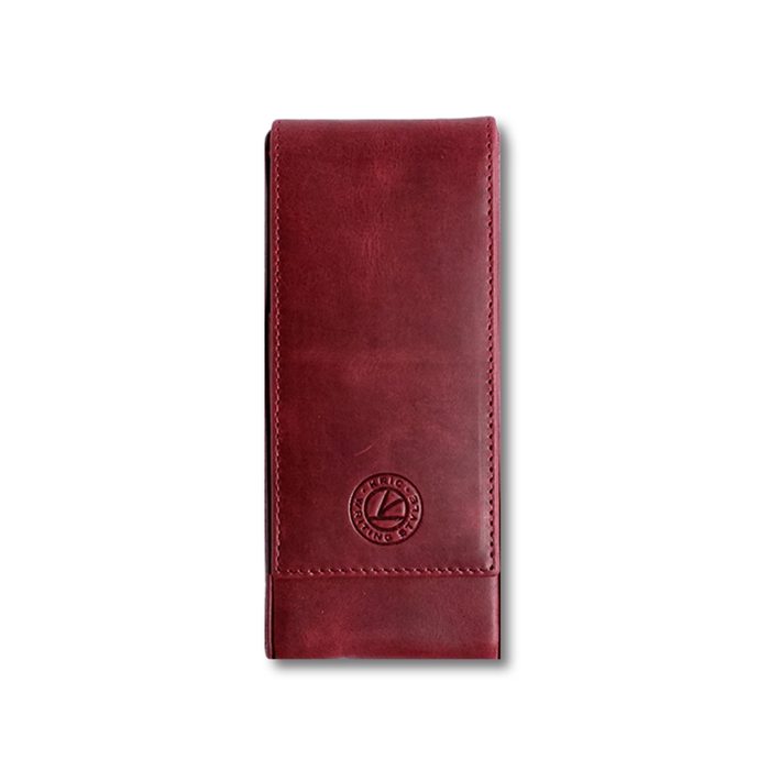 Eng Leather Co. - 3 Pen Hard Case Red - Papier Plume