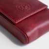 Eng Leather Co. - 3 Pen Hard Case Red - Papier Plume