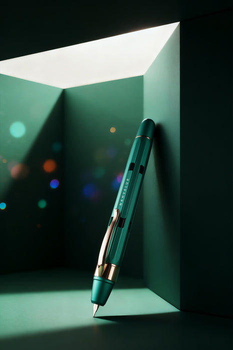 Nahvalur - Eclipse - Emerald and Ruby - Fountain Pen - Papier Plume