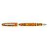 Esterbrook Estie fountain pen with honeycomb patterned body and silver fittings, showcasing elegant craftsmanship and design.