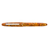Esterbrook Estie fountain pen with silver fittings and honeycomb design, shown in a closed position.