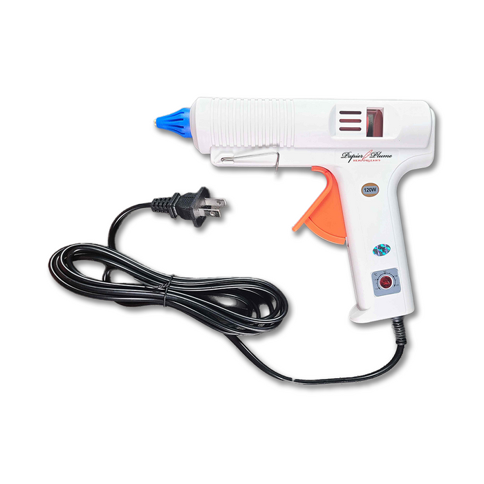 Papier Plume wax glue gun with temperature control in black and gold