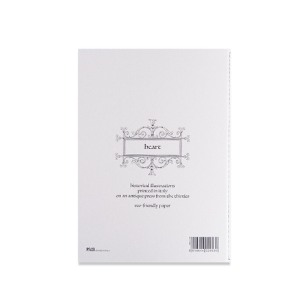 Rossi - Journals - Soft cover - Stitched - Heart - A5 - Papier Plume
