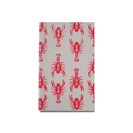Giftsland lobster-themed journal with a detailed lobster illustration on the cover, perfect for writing and note-taking.