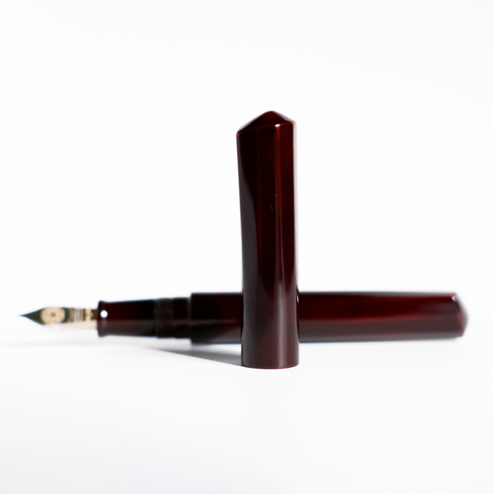 Cathay - Monolith Tamenuri - Fountain Pen - Aka - Papier Plume