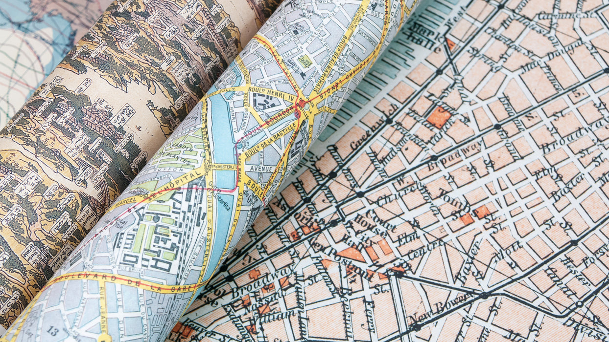 Pepin Press - Creative Paper - Maps - Papier Plume